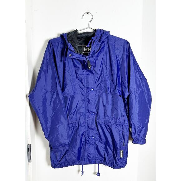 Helly Hansen Weatherproof Packable Jacket Sz Small Mens Rain Mesh Lined Hood - Picture 1 of 10